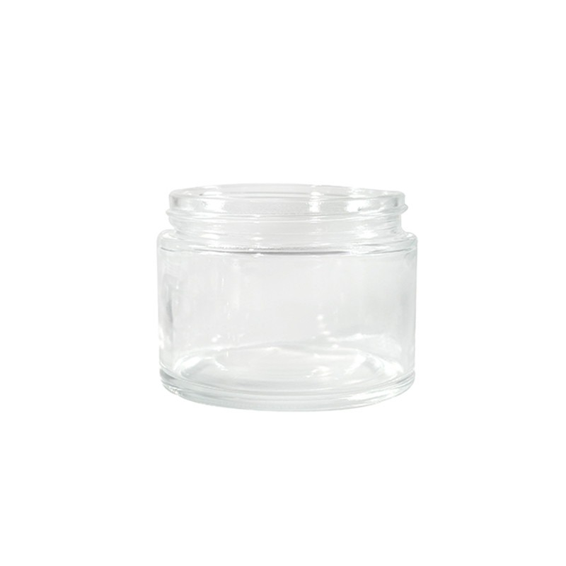 Transparante zalfpotje van 50 ml, fles van premium cosmetische verpakking