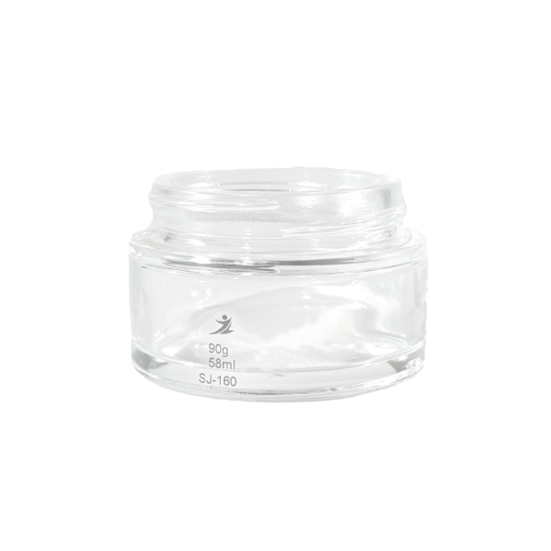 Transparante zalfpotje van 50 ml, fles van premium cosmetische verpakking