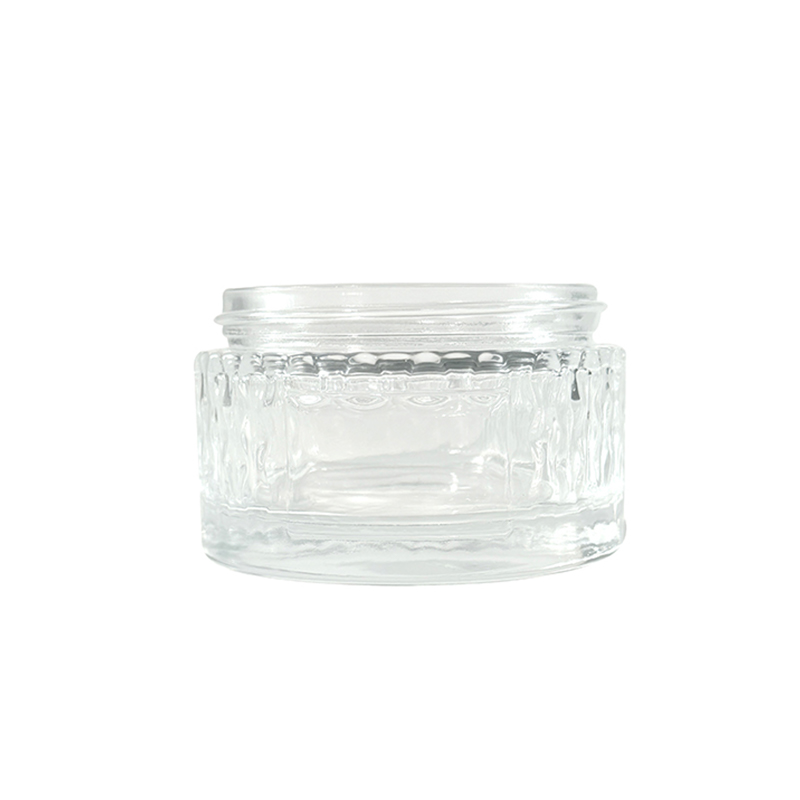 Transparante zalfpotje van 50 ml, fles van premium cosmetische verpakking