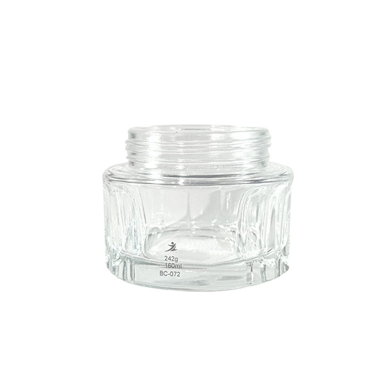 Transparante zalfpotje van 50 ml, fles van premium cosmetische verpakking