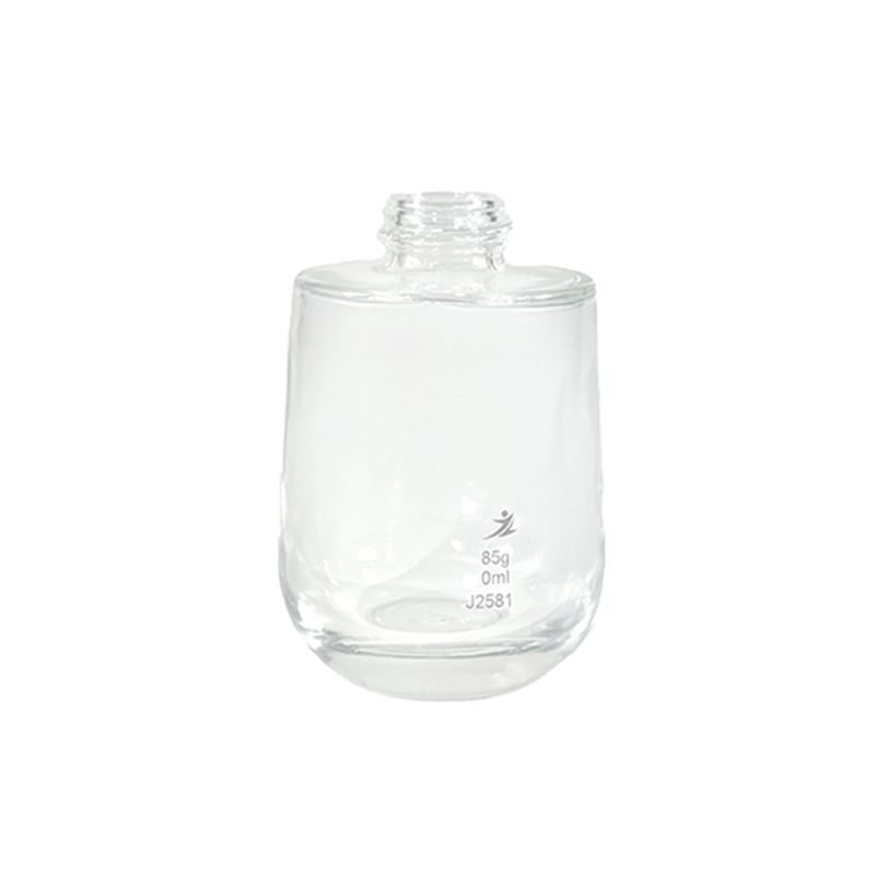 J2514 Transparante omgekeerde peervormige lotionfles 46 ml met eenvoudig modern ontwerp