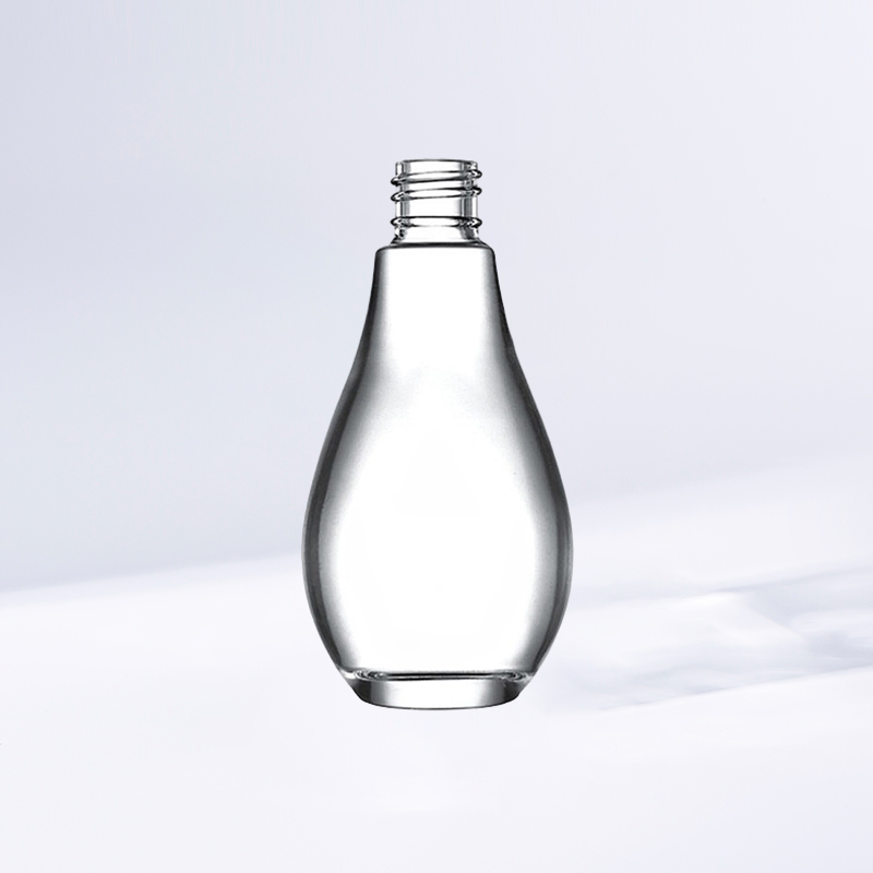 J2514 Transparante omgekeerde peervormige lotionfles 46 ml met eenvoudig modern ontwerp