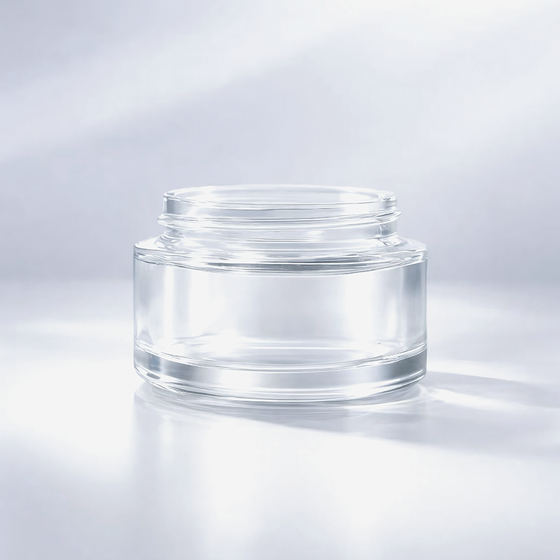 Transparante zalfpotje van 50 ml, fles van premium cosmetische verpakking